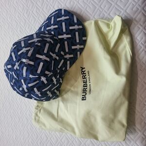 Burberry Blue and White Hat